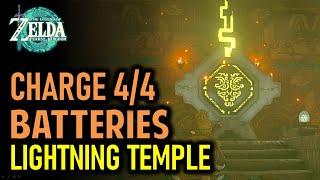 Lightning Temple Puzzle Walkthrough - Charge All 4 Batteries | Legend of Zelda: Tears of the Kingdom