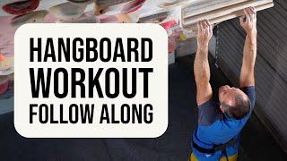 Hangboard 30min follow along workout intermediate/beginner