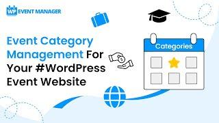 Event Category Management For Your #WordPress Event Website