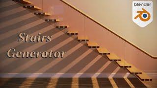 how to creat stairs with one click !! | blender 4.0+ add-on