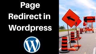 How to redirect one page to another page in wordpress