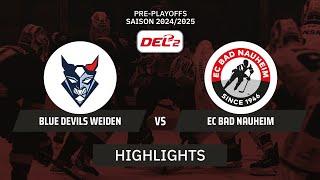 DEL2: Blue Devils Weiden vs. EC Bad Nauheim I Highlights - Pre-Playoffs| SDTV Eishockey