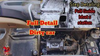 Dirty car Full Detailing Interior & Exterior Explain Step by Step Car Detailing at Bhat S Station