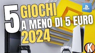 5  GIOCHI A MENO DI 5 EURO PER PS4 - PS5 / sconti marzo 2024 playstation store #playstation #ps5