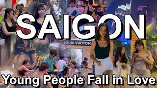 young people fall in love in Saigon  Vietnam Walking Tour 2024