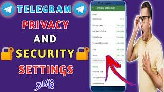 Telegram Top10 Privacy And Security Settings In Tamil | Telegram Safety Settings Tamil |Gk Tech info