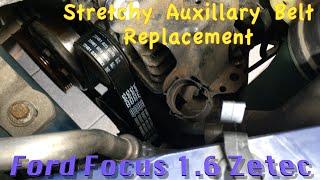 Stretchy Auxiliary Belt Replacement, Ford Focus Mk2 1.6 Zetec