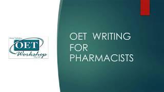 OET WRITING FOR PHARMACISTS