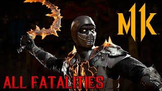 MORTAL KOMBAT 11 - ALL FATALITIES (Kombat Pack #1 DLC included) @ 1440p 