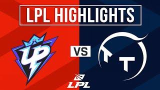 UP vs TT Highlights ALL GAMES | LPL 2024 Spring | Ultra Prime vs TT Gaming