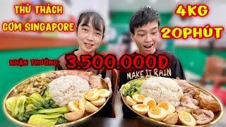 Thử Thách 2 Dĩa Cơm Singapore 4kg Trong 20Phút Hoàng Phá Kỷ Lục Ngoạn Mục Yến Cũng Không Kém Cạnh