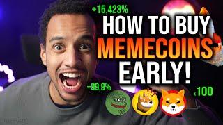 HOW TO FIND THE NEXT 1000X MEMECOIN & How To Buy Memecoins (simple tutorial!)