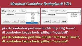 Membuat Combobox Bertingkat di VBA | Cara Membuat Combobox Bertingkat di VBA