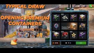 Typical Draw All in & Opening Premium Containers 1 + 2 | WOTB | WOTBLITZ | World of tanks Blitz