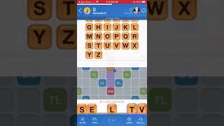 Words with Friends 2 gameplay (no commentary)