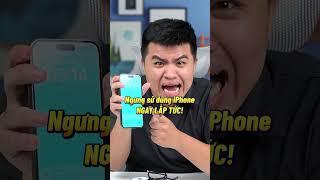 Ngừng sử dụng iPhone NGAY LẬP TỨC nếu có thông báo này! #shorts