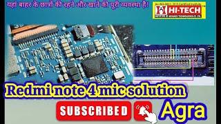 Redmi note 4 mic track bypass | mi phone ka mic kaise | solution mi note 4 mic problem