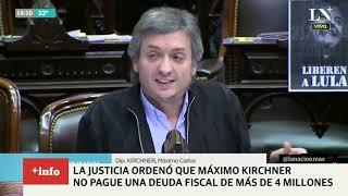 La intervención judicial pagará las deudas fiscales de Máximo Kirchner por más de $4 millones