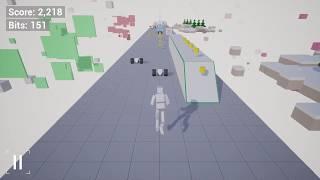 Movable obstacles: rolling and flying drones - Untitled Runner on Unreal Engine 4