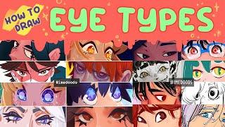 Eye types and how to draw'em! (ft. Expressions) | Using Clip Studio Paint
