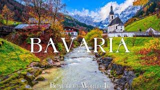 Bavaria 4K - Beautiful Autumn Landscapes, Golden Forests and Majestic Alps - Relaxing Piano 4K