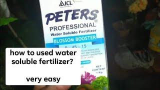 Peters water soluble fertilizer | Preparation of fertilizer