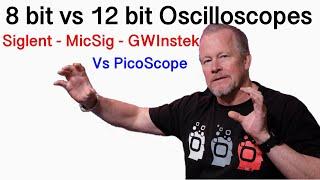 12 bit vs 8 bit Oscillscopes Pico vs Siglent - Micsig - GW Instek