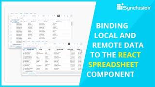 How to Bind Data to the React Spreadsheet Component