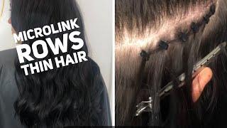 MicroLink extensions on thin, long Hair (houseofhairuk.com)