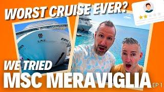 We board a CONTROVERSIAL Cruise Line- MSC Cruises #meraviglia