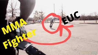 MMA Fighter Chases Down HIT & Run Electric Unicycle Rider - U-Stride 2018