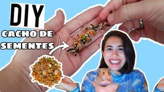 Brinquedo/petisco cacho de sementes para hamster | DIY