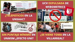 San Marcos sin puntaje minimo¿Efecto UNI?|UCV expulsada de webometrics|Plagio en la UNSAAC| NOTIU #2