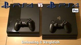 Playstation 4 Pro vs. PS4 Original - Unboxing, Hardware- & Grössenvergleich 