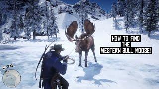 GUARANTEED way TO FIND and hunt the THREE STAR Western Bull Moose - Red Dead Redemtion 2