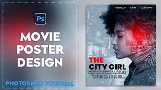 Movie poster design in photoshop | Photoshop cc 2022