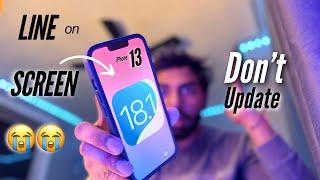 iOS 18.1 have Screen issues on iPhone 13  - Green Line in iPhone 13 Screen after iOS 18 update