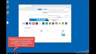 Remove Installed by your administrator - Google Chrome
