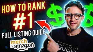 Merch By Amazon Listing Guide Keywords Tips And Tricks To Rank Number 1 And Sell Fast