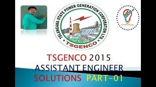 TSGENCO 2015 AE ELECTRICAL QUESTION PAPER WITH EXPLAINED ANSWERS P-01