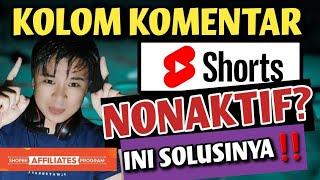 CARA AKTIFKAN KOLOM KOMENTAR DI YOUTUBE SHORT‼️SOLUSI BUAT YANG TIDAK MUCUL KOMENTARNYA