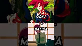 Goku (DBZ) vs Makima (Chainsaw man) #chainsawman #dragonball #anime #animeeidts #makima #goku