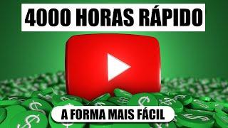 Como Bater 4000 Horas Rápido Para Monetizar Seu Canal No Youtube