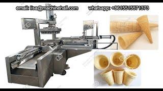 GELGOOG Automatic Ice Cream Cone Machine|60 Molds Wafer Cups Maker Machine Video