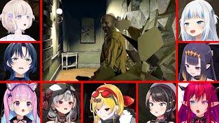 Hololive Girls Reaction To Jack Breaking The Wall Jumpscare In Resident Evil 7 [ Hololive EN/JP/ID ]