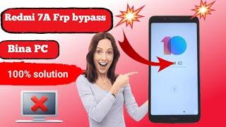 Redmi 7A hard reset | Google account remove Frp bypass | % solution 2024 New Trick