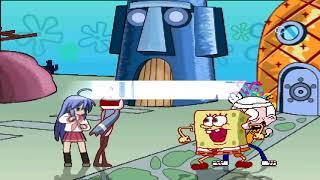 NICK54222 MUGEN: Mordecai and Konata Izumi VS SpongeBob SquarePants and Lincoln Loud (Dylan P.)