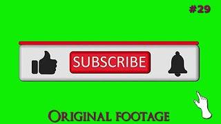 YouTube like subscribe bell icon buttons green screen (original 3D) #footage 29