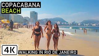 Walking Copacabana Beach |  Rio de Janeiro, Brazil | 【4K】 2020