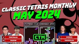 MASTERS RED LIVE! Fractal Tristop Sidnev DanV | May '24 | Classic Tetris Monthly
